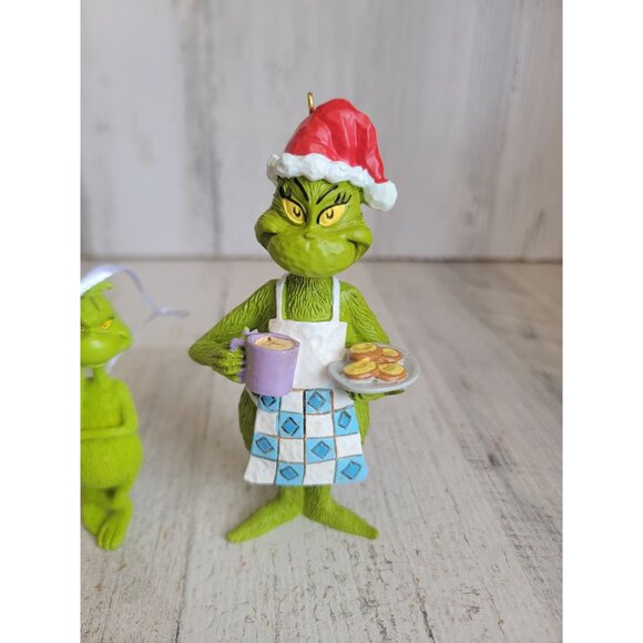 Jim Shore Grinch cookies for Santa ornament Xmas set - Picture 3 of 6